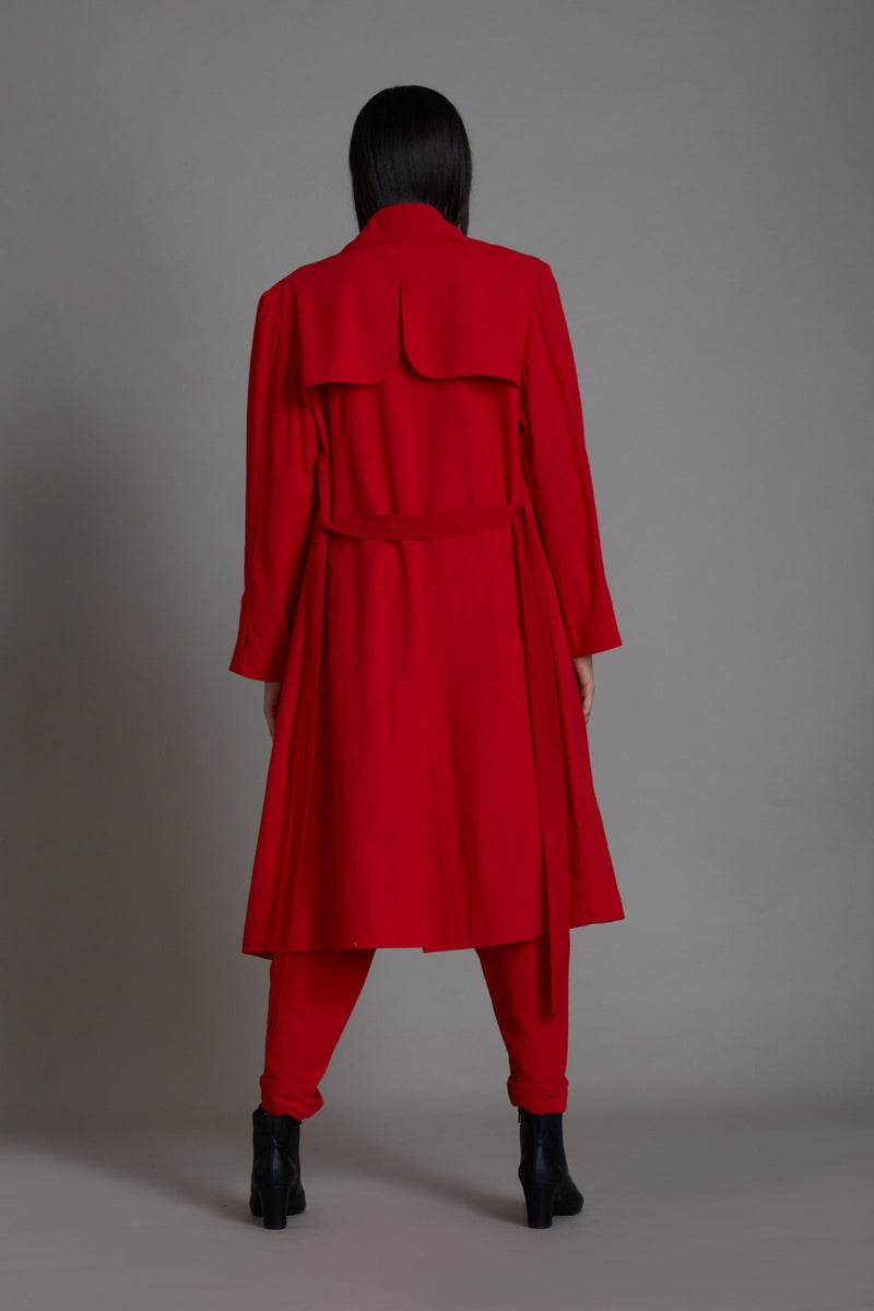 Mati JACKET Red Milestone Trench Jacket (Ready to Ship)