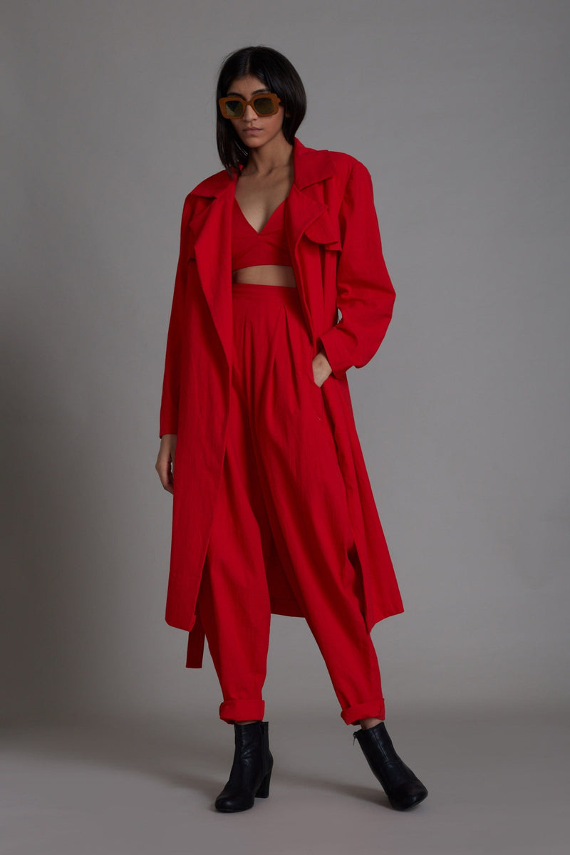 Mati JACKET Red Milestone Trench Jacket (Ready to Ship)