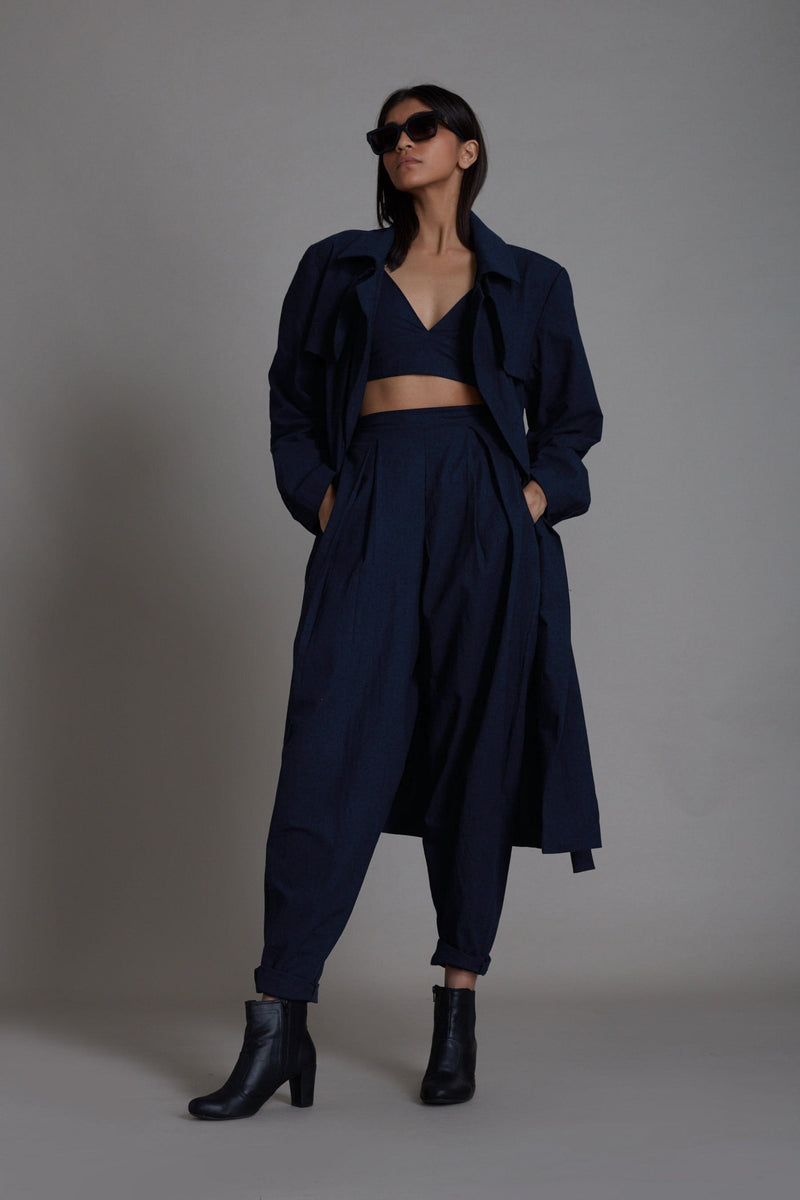 Mati JACKET XS Blue Milestone Trench Jacket