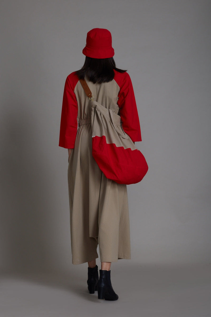 Mati JUMPSUIT Beige & Red Sphara Jumpsuit