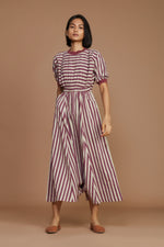 Mati JUMPSUIT Ivory and Mauve Striped Mati Sphara Jumpsuit