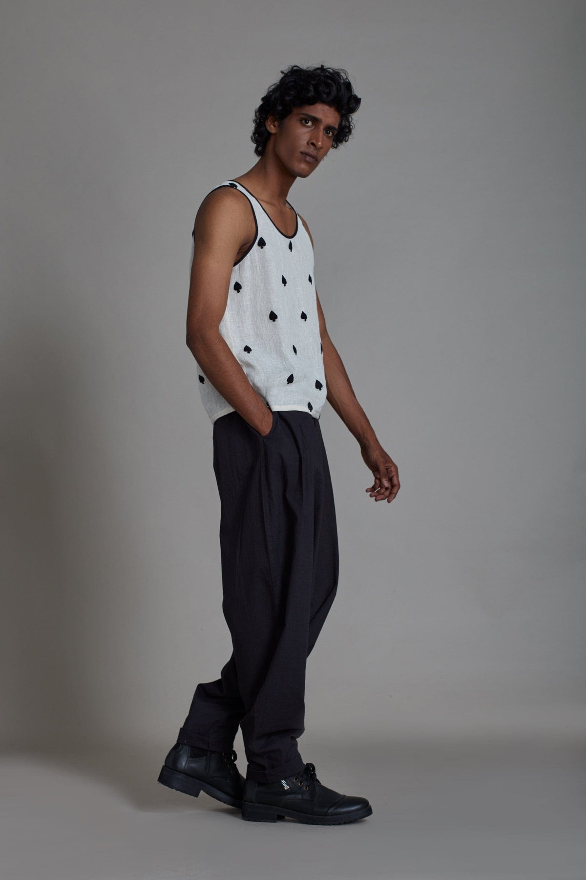 Mati Outfit Sets Linen Tank Set-Spade