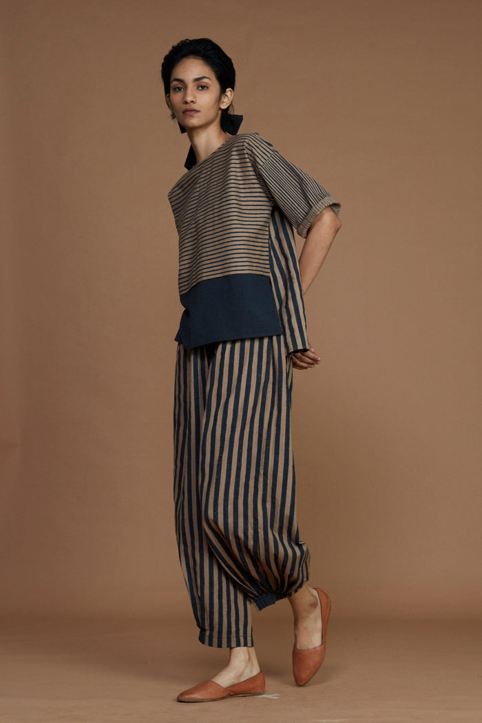 Mati Outfit Sets Mati Brown with Charcoal Striped CB Ekin Co-Ord Set