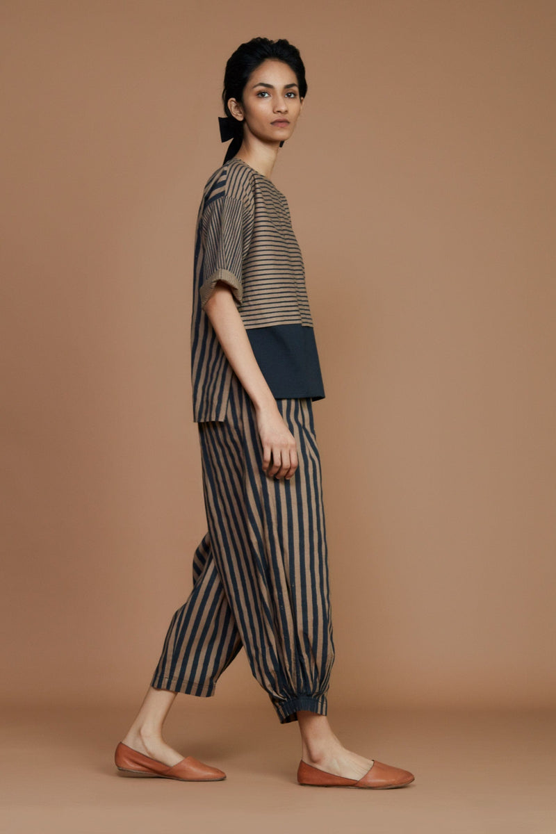 Mati Pants Brown with Charcoal Striped  NHERA PANT