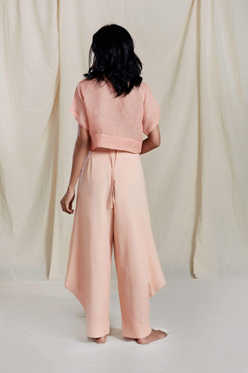 Mati PANTS PLEATED PEACH COWL PANT