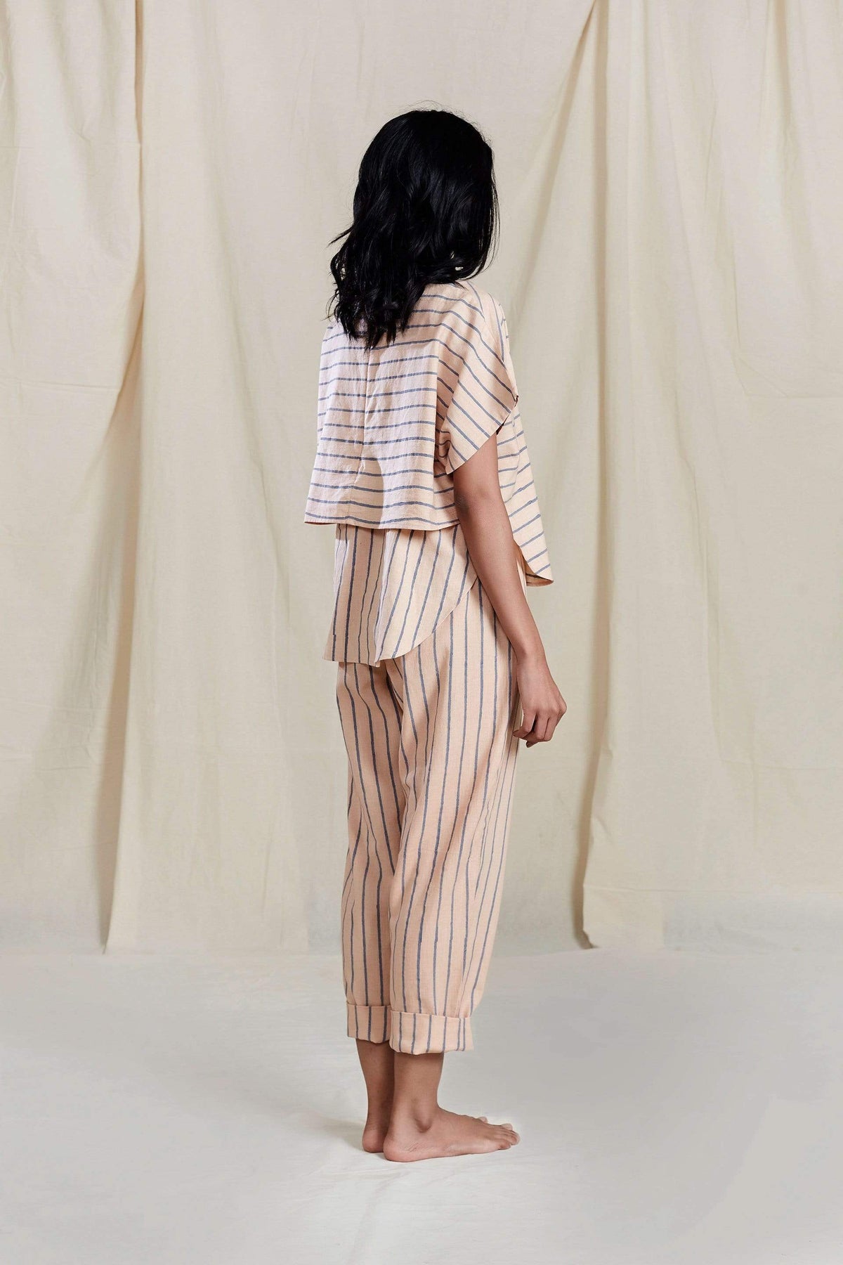 Mati PANTS SE THIN STRIPE PEACH PANTS