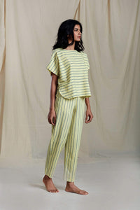 Mati PANTS SE THIN STRIPE YELLOW PANTS