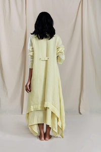 Mati Separates VARI AAKAAR AND TRENCH JACKET SET YELLOW