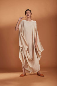 Mati SEPERATES MATI COWL DRESS IVORY