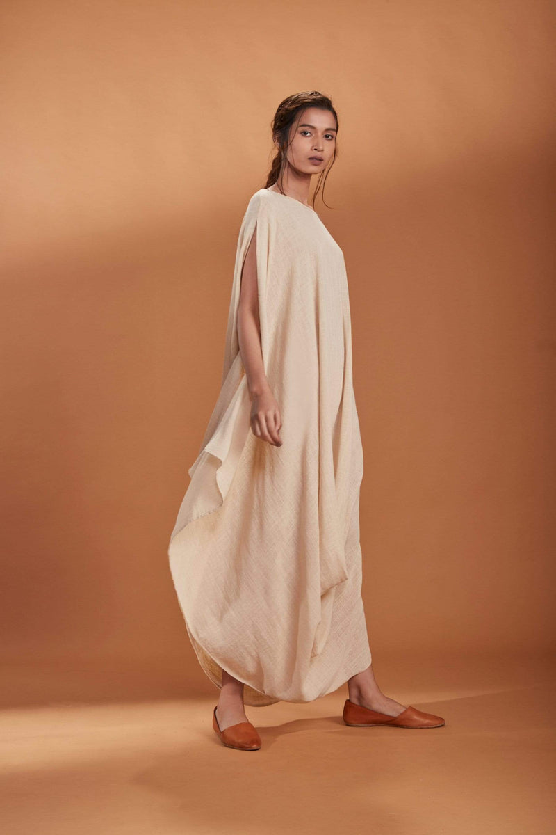 Mati SEPERATES MATI COWL DRESS IVORY