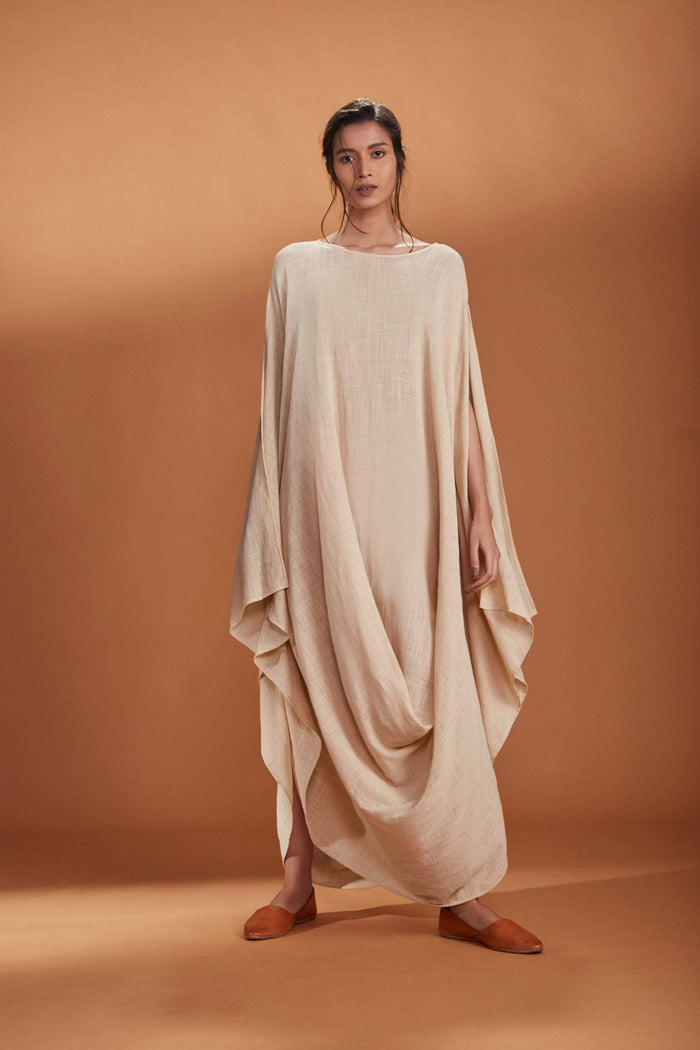 Mati SEPERATES MATI COWL DRESS IVORY