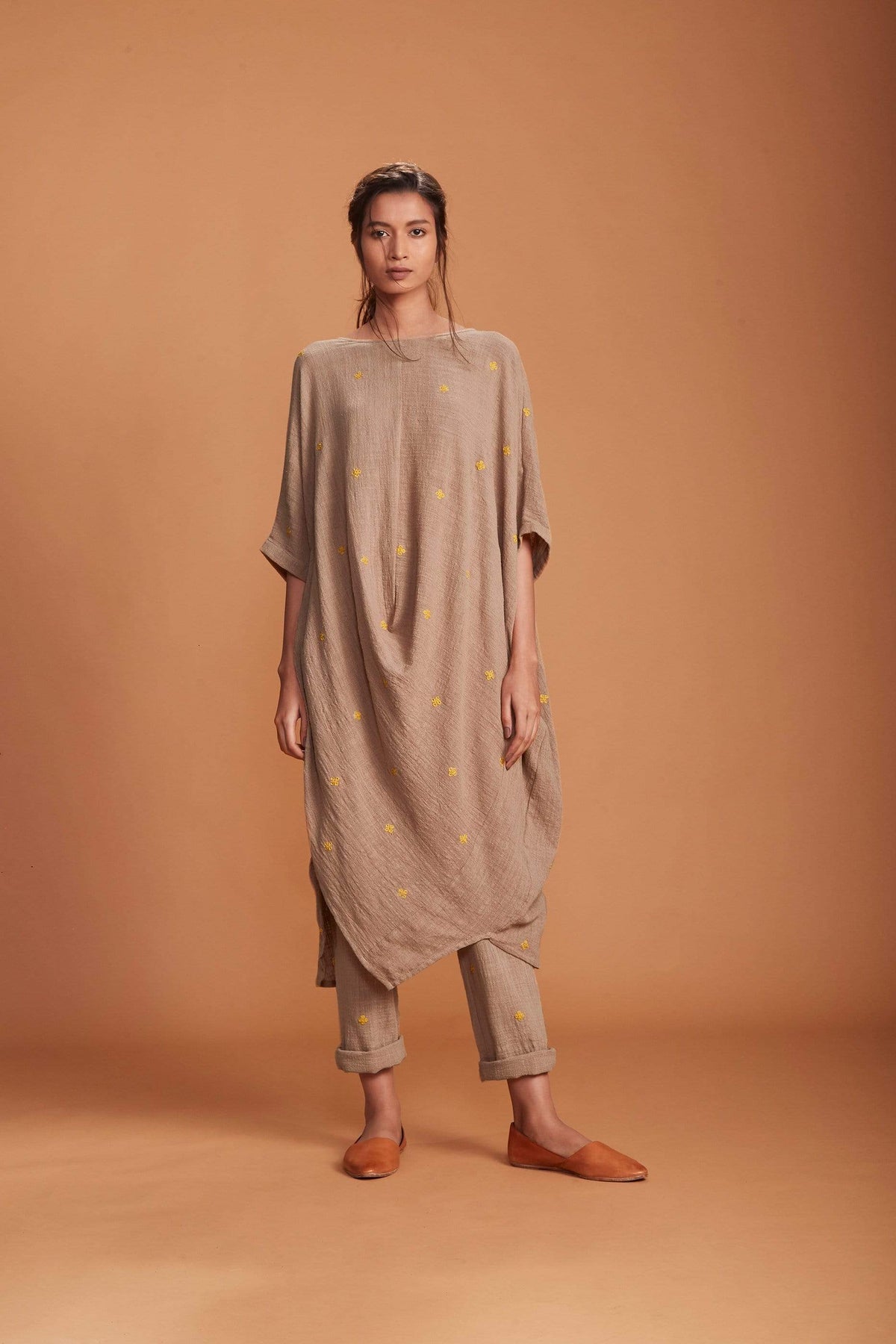 Mati SEPERATES MATI COWL TUNIC SET KHAKI