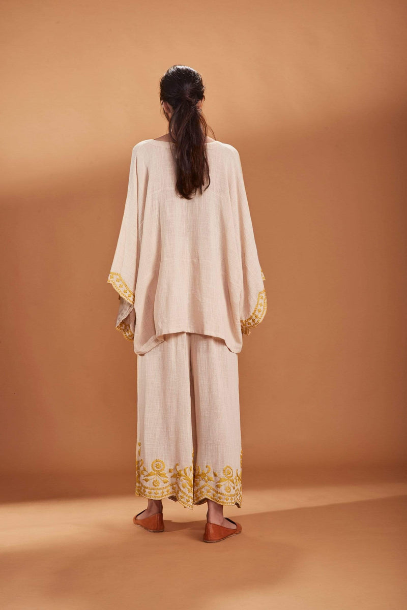 Mati SEPERATES MATI KAFTAN TOP AND PANTS SET  IVORY