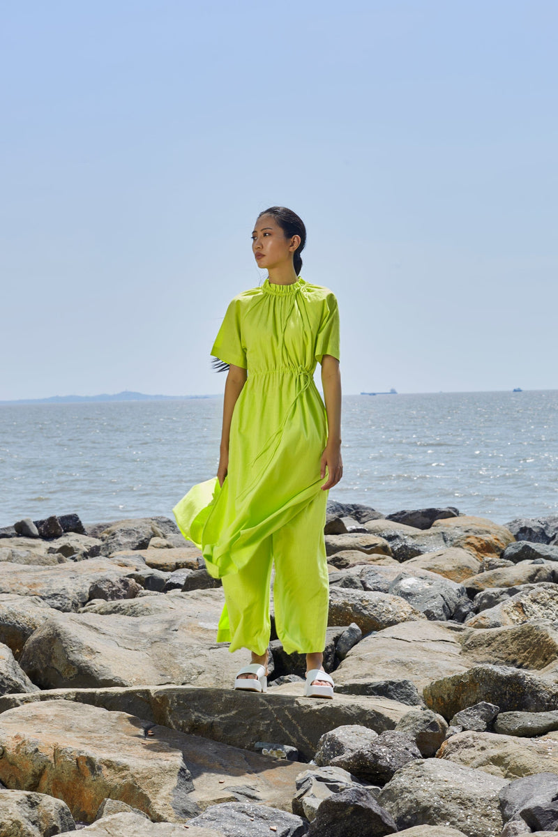 Mati SEPERATES Neon Green Tora Tunic Set