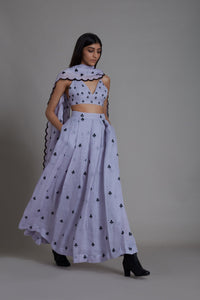 Mati sets MATI CLUBS COUNTER LEHENGA SET - LAVENDER (Set of 3)