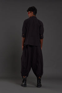 Mati Shirts & Tops Black Overlap Shirt