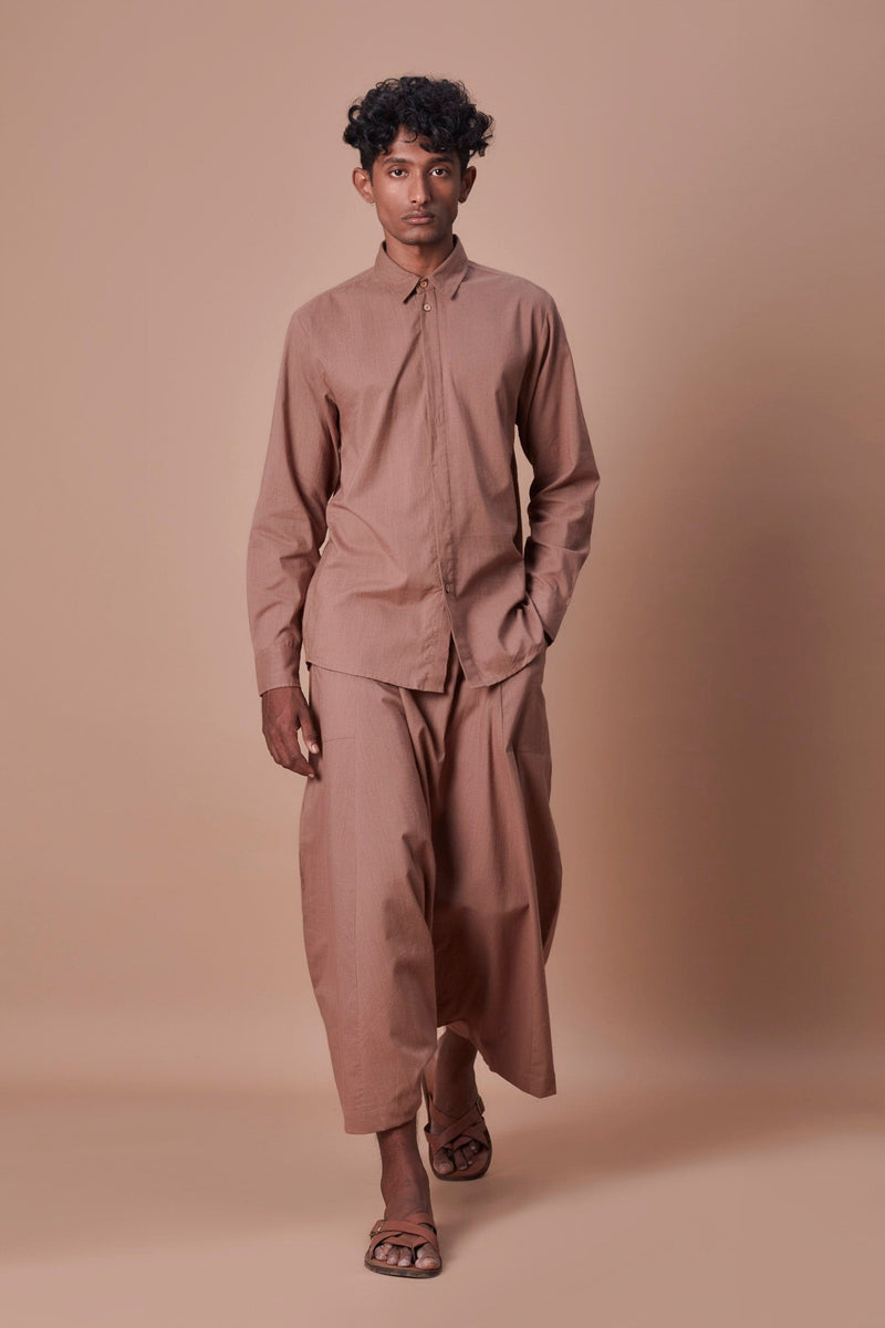 Mati Shirts & Tops Mati Brown Double Buttoned Shirt