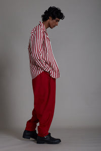 Mati Shirts & Tops MEN'S STRIPED SHIRT-RED