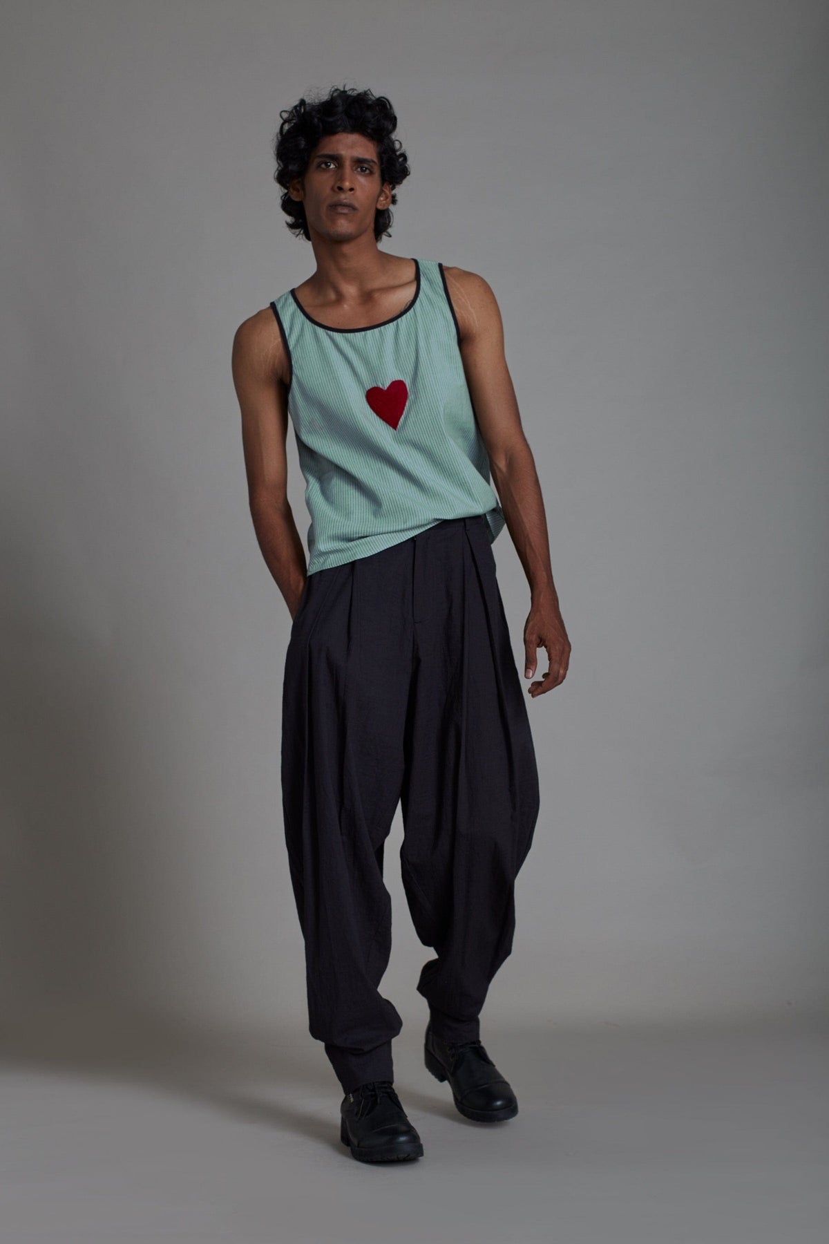 Mati Shirts & Tops Men's Tank Top-Blue