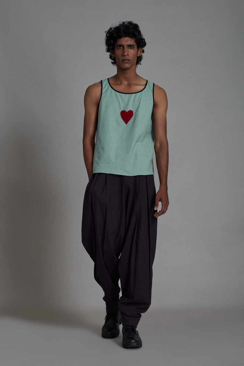 Mati Shirts & Tops Men's Tank Top-Blue