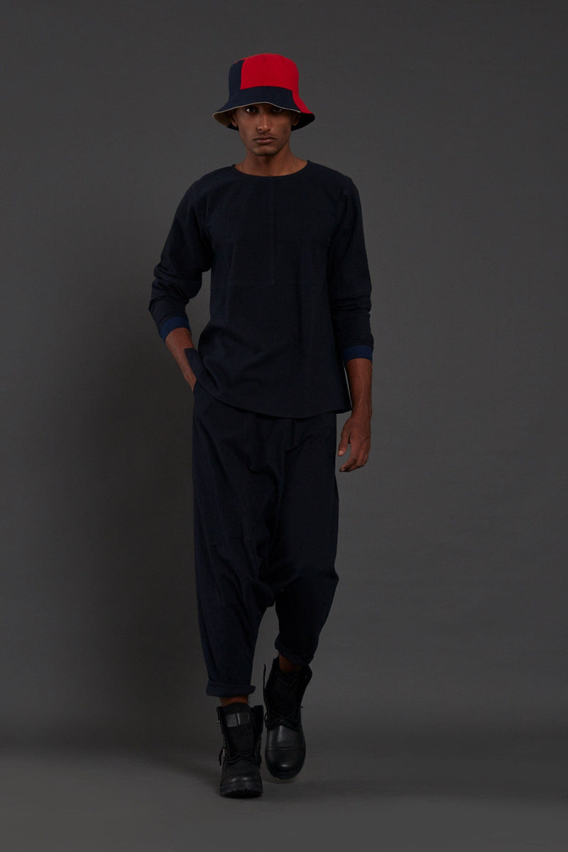 Mati Shirts & Tops Raasta Navy Blue T-shirt