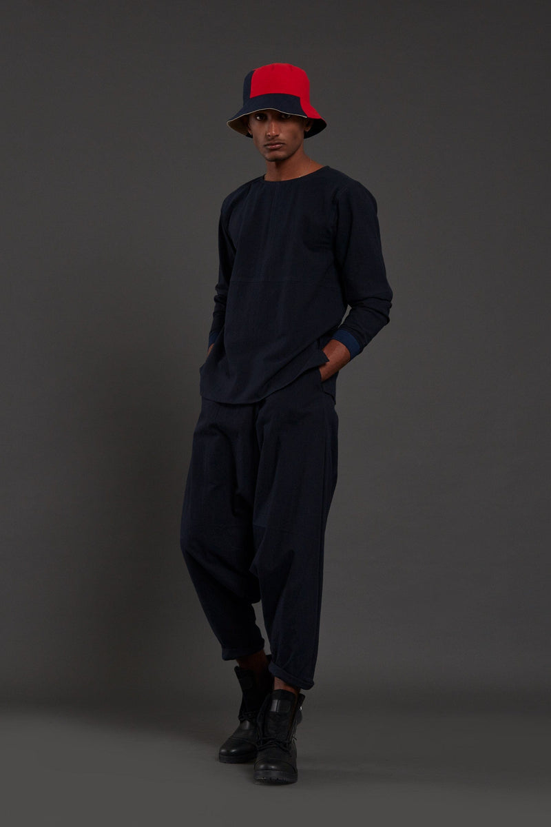 Mati Shirts & Tops Raasta Navy Blue T-shirt