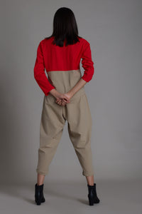 Mati Shirts & Tops Red & Beige Rekin Top