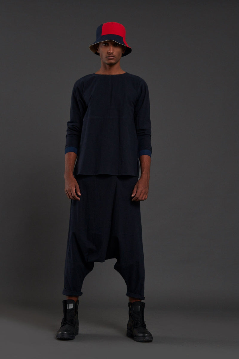 Mati Shirts & Tops XS Raasta Navy Blue T-shirt