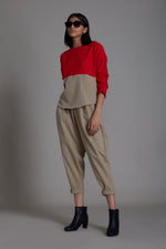 Mati Shirts & Tops XS Red & Beige Rekin Top