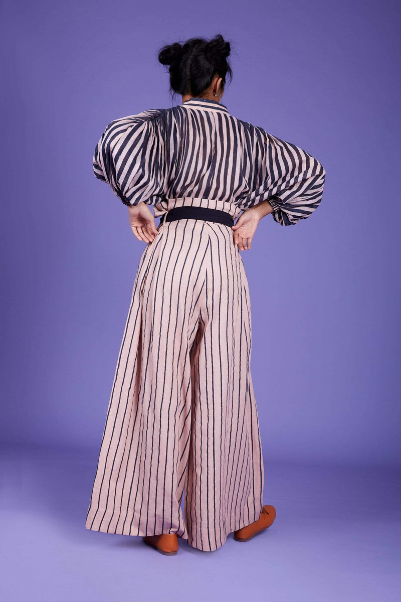 Mati Tops Baha Striped Shirt - SS Pink